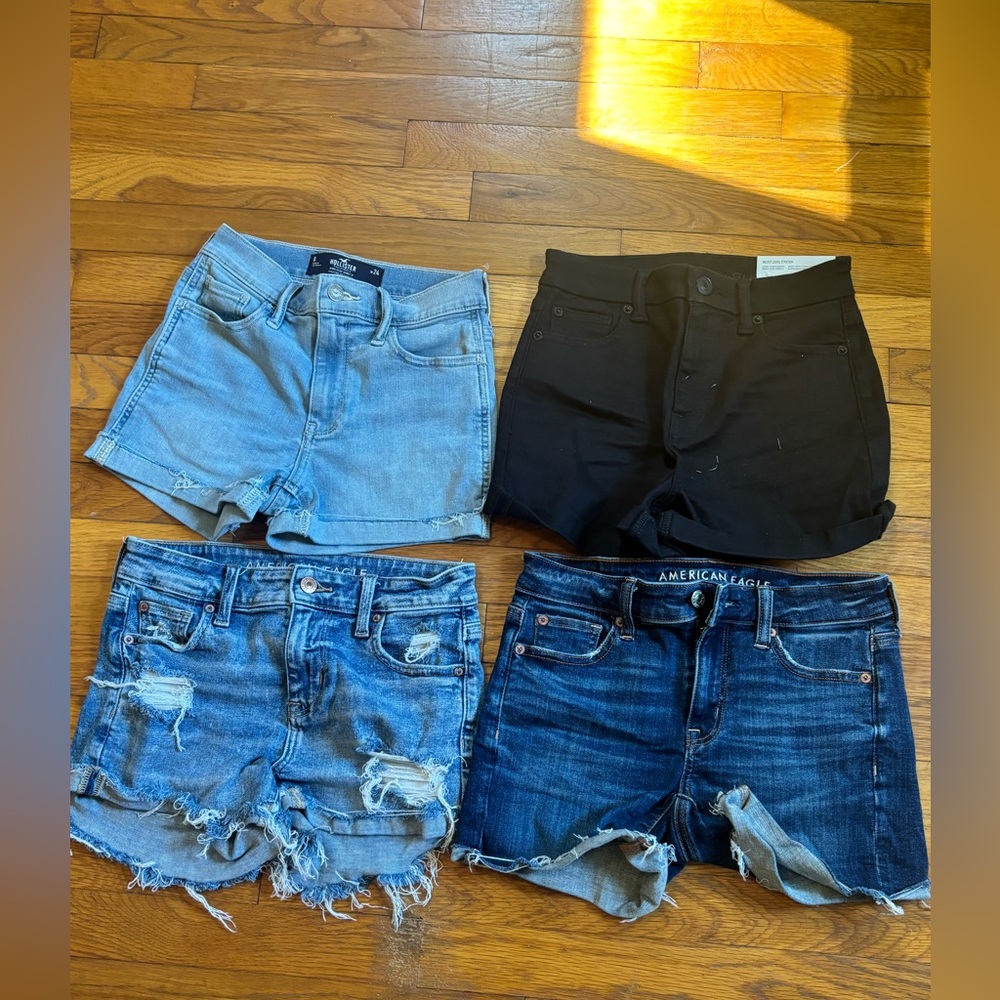 American eagle size 0 jean shorts